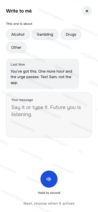 Mè app, Write to mè screen